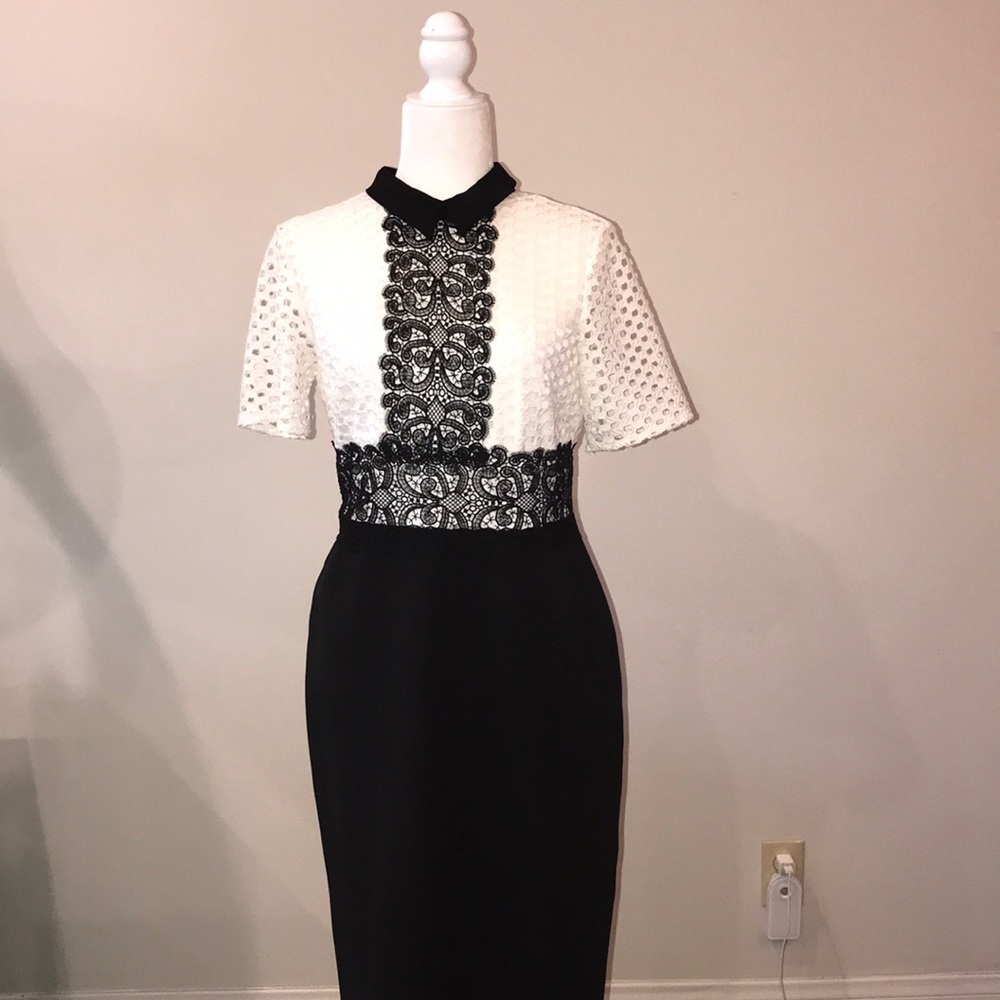 Zara Woman black and white Dress.